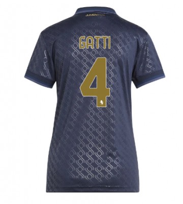 Juventus Federico Gatti #4 Tercera Equipación Mujer 2024-25 Manga Corta